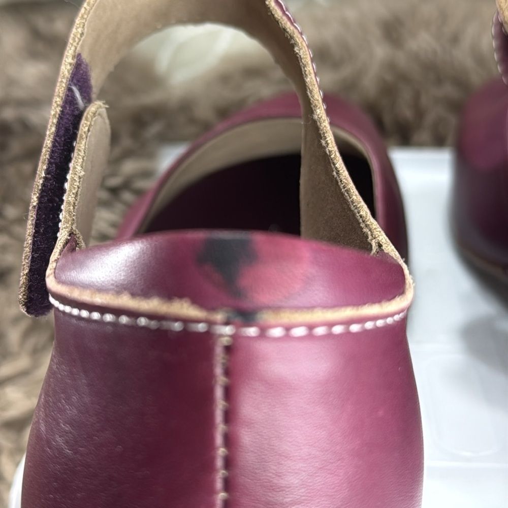 (Z3) L'Artiste Spring Step Gloss, Mary Jane Stiletto Clogs, Leather Burgundy S 9 - Picture 7 of 12